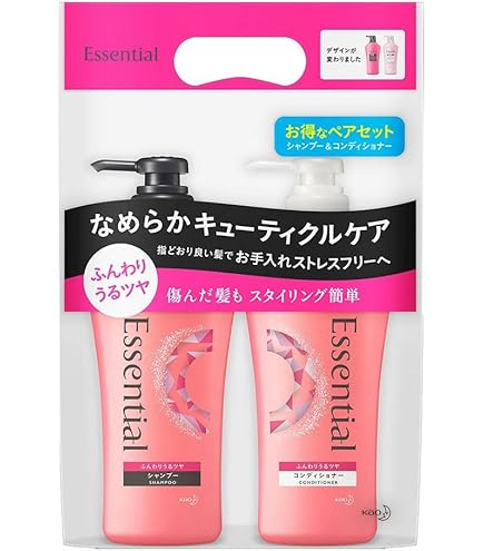 Amazon | 花王 エッセンシャル ふんわりうるツヤ シャンプー